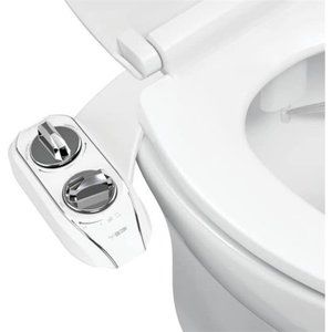 LUXE Bidet NEO Plus – Bidet Toilet Seat with 360° Self-Cleaning (Chrome)